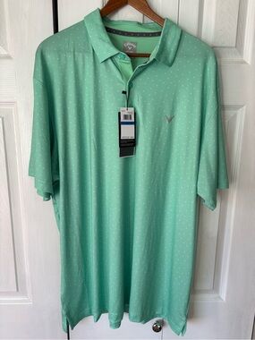 Callaway Men’s Opti-Dry Performance Short Sleeve Golf Polo Size XL
